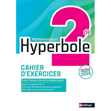 Cahier Hyperbole | Mathématiques 2de