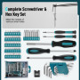 Sundpey Mallette à Outils 379 Pièces, Boite a Outils Avec Tiroir Ménagers Généraux Caisse a Outil Complete avec Cliquet, Tournev