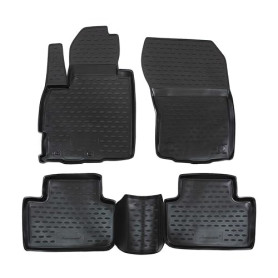 J&J AUTOMOTIVE Tapis de Sol en Caoutchouc 3D Exclusive pour Mitsubishi ASX 2010-2019, Bord Haut, Noir, Antidérapant, Toutes Sais