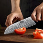 HOSHANHO Couteau Santoku 18 cm, Couteau de Cuisine Japonais Couteau de Chef | Couteau Santoku Professionnel Ultra-Tranchant en A
