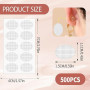 Lot de 500 Patchs de Support pour Lobes d'Oreilles, Transparents et Patchs Autocollants pour Oreilles Tombantes, Patches pour Bo