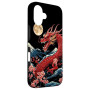 Coque pour iPhone 16 Dragon Esthétique Anime Japon Asie Dragon Japonais