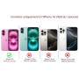 NITITOP Coque pour iPhone 16 Océanique Motif, Poisson Blanc | pour Femme Fille, Mignonne Baleine Coquille, Transparente Aestheti