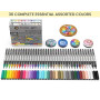 36 stylos acryliques flexibles avec pointe de pinceau, contrôle automatique du débit de 1 à 5 mm, ligne pour peinture sur roche,