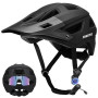 Favoto Casque VTT avec Visière Amovible, Casque de Vélo Homme, M/L | Double coque, boucle magnétique, passe-lunettes. Léger pour