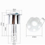 Bouton poussoir de chasse d'eau à double tête ronde pour chasse d'eau - Bouton poussoir de rechange pour réservoir d'eau de sall