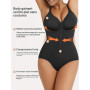 SHAPERX Body Gainant Femme Zip + Crochets – Ventre Plat Fort Maintien, Facile à Enfiler, Sculptant Taille & Hanches, Invisible s