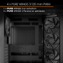 be quiet! Light Base 500 Boîtier PC, Panneaux Avant et latéral entièrement vitrés, Style Aquarium, Conception à Double Chambre, 