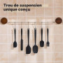 Lot de 6 spatules en silicone pour la cuisine, la pâtisserie et le mélange, spatule en caoutchouc anti-adhésif résistant à la ch