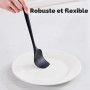 Lot de 6 spatules en silicone pour la cuisine, la pâtisserie et le mélange, spatule en caoutchouc anti-adhésif résistant à la ch