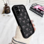 NITITOP Coque pour iPhone 16 Mignonne Bowknot Cœur Motif, Noir | avec Nœud Papillon Motif, pour Femme Fille, Souple Silicone Ant