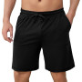 Aseniza Short Pyjama Homme 2 Pcs Bas de Pyjama Homme Coton Pantalon de Pyjama Court Doux Sommeil Décontracté Short de Nuit et Po