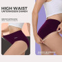 IceReco Culotte Femme Coton Taille Haute Ventre Plat Slip Femme Lot de 5 | Lot Culotte Gainante Femme Ventre Plat, Slip Femme Co