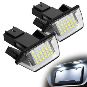 Syluxa Éclairage Lumière Plaque D'immatriculation Arrière, pour 206/207/ 307/308 /406/407 Partner C5/C4 /C3 Berlingo 6340A3 6340