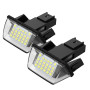 Syluxa Éclairage Lumière Plaque D'immatriculation Arrière, pour 206/207/ 307/308 /406/407 Partner C5/C4 /C3 Berlingo 6340A3 6340