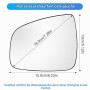 Mingke Verre de Rétroviseur Gauche Compatible avec Renault Dacia Duster 2014-2017 Logan Sandero 2008-2013 Symbol 2013 Glace Retr