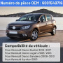 Mingke Verre de Rétroviseur Gauche Compatible avec Renault Dacia Duster 2014-2017 Logan Sandero 2008-2013 Symbol 2013 Glace Retr