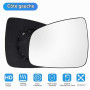 Mingke Verre de Rétroviseur Gauche Compatible avec Renault Dacia Duster 2014-2017 Logan Sandero 2008-2013 Symbol 2013 Glace Retr