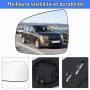 Mingke Verre de Rétroviseur Gauche Compatible avec Renault Dacia Duster 2014-2017 Logan Sandero 2008-2013 Symbol 2013 Glace Retr