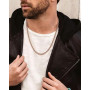 BioMag Collier Chaîne Cubaine en Cuivre Pur Homme Femme,Idée Cadeau | Chaîne Cubaine Longueur 46/51/56/61 cm, Largeur 5/7/9/12 m