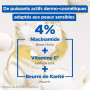 Mixa Lait Niacinamide Correction Éclat Peau Sèche Karité Vitamine C 250ml | Hydrate 48h, Unifie teint irrégulier, Hypoallergéniq