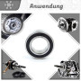 Parts and Parts Roulement à billes rainuré 63007 2RS 35 x 62 x 20 mm DIN 625 ISO 15 - Roulement radial à grande vitesse - Faible