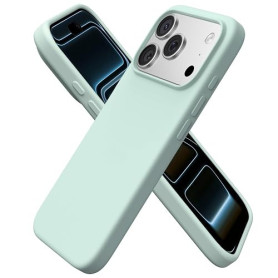 ORNARTO Coque pour iPhone 17 Pro Silicone - Turquoise | en Silicone Liquide, Protection Antichoc Complète, Intérieur Doux en Mic