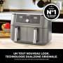 Ninja Air Fryer Dual Zone MAX numérique, Friteuse à air chaud, 6en1 DZ400EU | grande capacité, 9,5 L, Sans huile, Air Fry, Crous