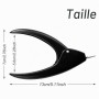 Sularpek Coupe Ongle Professionnel, 1 Pièce Coupe Faux Ongles en Gel, Pince Guillotine pour Faux Ongles, Coupe Ongle Gel Noir po