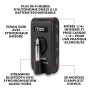 Fender Mustang Micro Plus Amplificateur pour Guitare, Amplificateur de Casque Personnel avec 25 modèles d'Amplis, 25 Effets, Blu