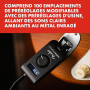 Fender Mustang Micro Plus Amplificateur pour Guitare, Amplificateur de Casque Personnel avec 25 modèles d'Amplis, 25 Effets, Blu