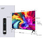 TCL 43SF560 43 Pouces Full HD Smart QLED Direct LED SF560 avec Fire TV et télécommande vocale Alexa