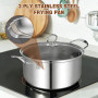Lot de 10 Casseroles Inox avec Couvercles en Verre - Batterie de Cuisine Professionnelle - Sans Revêtement Antiadhésif - Compati