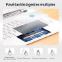 CSZZACME Étui Clavier pour iPad A16, 2025 et iPad 10e génération (10,9" 2022) avec Trackpad Multitâche, Rétro-éclairage, Touches
