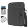 Dadanism 9-11 Pouces Tablette Transport Housse avec Bandoulière, Noir Gris | pour iPad A16 11", iPad Air 11 M4/M3, iPad Pro 11 M