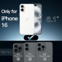 JETech Coque pour iPhone 16, Transparent | Anti-Jaunissement, Antichoc, Dos PC Rigide Résistant aux Rayures, Étui Housse Bumper