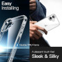 JETech Coque pour iPhone 16, Transparent | Anti-Jaunissement, Antichoc, Dos PC Rigide Résistant aux Rayures, Étui Housse Bumper