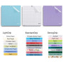 NICAPA Lot de 6 tapis de découpe 30 cm x 30 cm pour Silhouette Cameo 5/4/3/2/1 - Poignée variée, accessoires, adhésif, antidérap