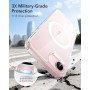 ESR Coque Magnétique pour iPhone 17e/16e, Transparente | Anti-jaunissement, Ultra Mince, Protection Chute 3X Militaire, Absorpti