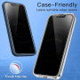 JETech Verre Trempé Anti-Espion pour iPhone 17e/16e, Lot de 2 | Protection D'écran à Couverture Intégrale, Protection Bord à Bor