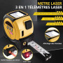 VOBOR 40m Télémètre Laser 3 en 1, Ruban à Mesurer 5m, USB-C Rechargeable, Écran LCD, Modes Pythagore, Surface et Volume, Crochet