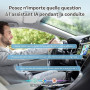 OTTOCAST Mini Nova, Adaptateur 2 en 1 CarPlay Sans Fil et Android Auto Version Améliorée 2026 pour Téléphones iOS et Android, Co