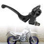 Levier d'embrayage pliable CYWVYNYT pour Dirt Pit Bike 50CC - 125CC, Aluminium Anodisé, Noir, 7/8" (22 mm), Perche Réglable