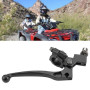 Levier d'embrayage pliable CYWVYNYT pour Dirt Pit Bike 50CC - 125CC, Aluminium Anodisé, Noir, 7/8" (22 mm), Perche Réglable
