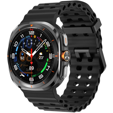 BLBDFCWW Bracelet pour Galaxy Watch Ultra 47 mm Bracelets Sport en Silicone Style Marin, Compatible avec Samsung Galaxy Watch Ul