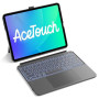 Inateck Coque Clavier iPad Air 13", Pavé Tactile Géant Haute Précision | iPad Pro 12.9", magnétique détachable, portrait/paysage