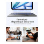 Inateck Coque Clavier iPad Air 13", Pavé Tactile Géant Haute Précision | iPad Pro 12.9", magnétique détachable, portrait/paysage