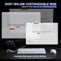 YUNZII MAD68 HE Clavier Gamer Filaire 8000Hz (Blanc, Magnetic Amber Pro) | Rapid Trigger, Switch Magnétiques à Effet Hall, RGB,