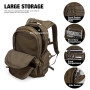 Mardingtop 25/40L Militaire Armée Sac à Dos Tactique multifonctionnelles Rangement Adulte Sacs à Dos Trekking/Randonnée/en Plein