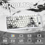 YINDIAO Attack Shark X820 Ultra Gasket Clavier Mécanique avec écran TFT et Knob, Disposition ANSI 75%, 2,4GHz/BT/Filaire, 5 Mous
